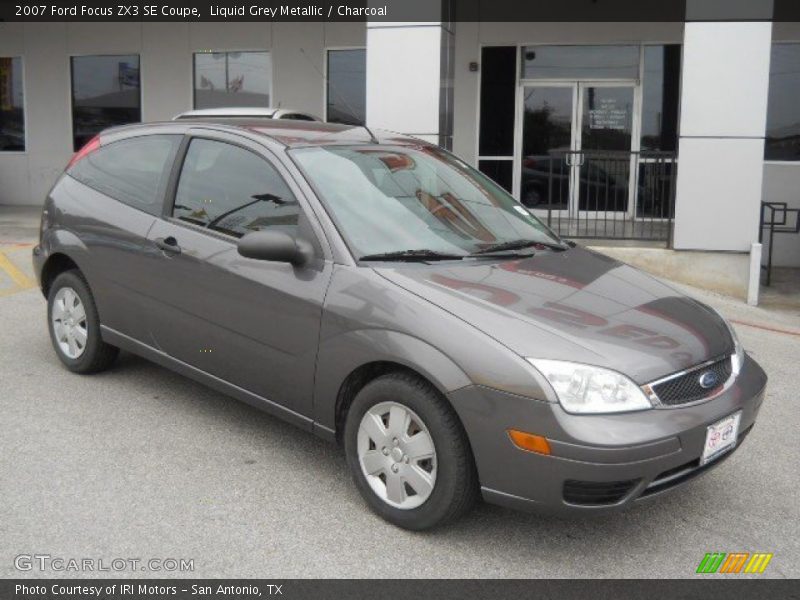 Liquid Grey Metallic / Charcoal 2007 Ford Focus ZX3 SE Coupe