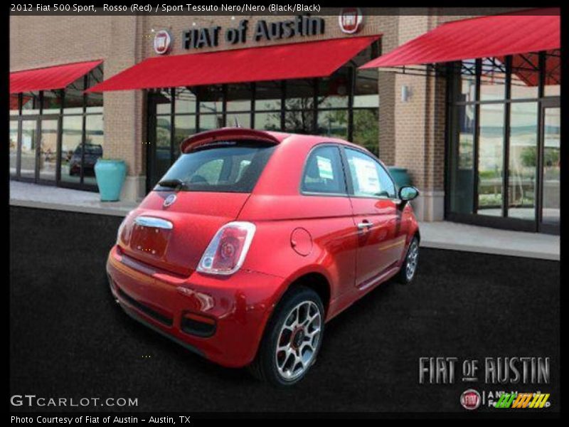 Rosso (Red) / Sport Tessuto Nero/Nero (Black/Black) 2012 Fiat 500 Sport