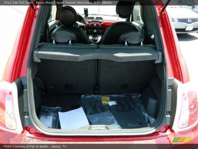 Rosso (Red) / Sport Tessuto Nero/Nero (Black/Black) 2012 Fiat 500 Sport