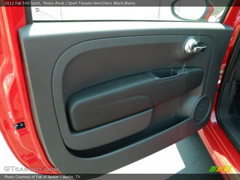 Rosso (Red) / Sport Tessuto Nero/Nero (Black/Black) 2012 Fiat 500 Sport