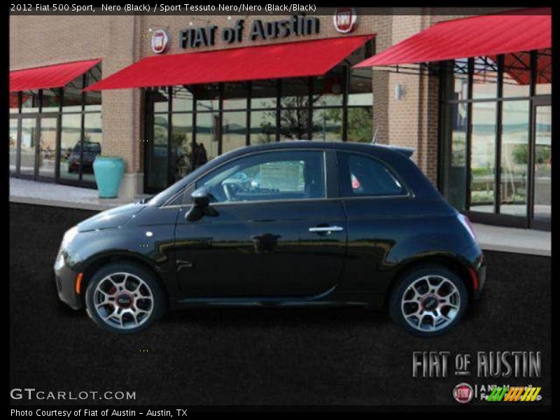 Nero (Black) / Sport Tessuto Nero/Nero (Black/Black) 2012 Fiat 500 Sport