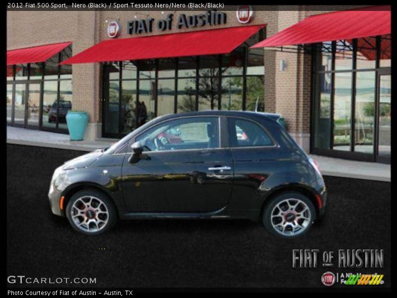 Nero (Black) / Sport Tessuto Nero/Nero (Black/Black) 2012 Fiat 500 Sport