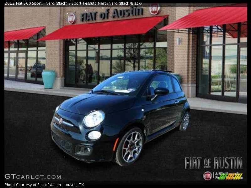 Nero (Black) / Sport Tessuto Nero/Nero (Black/Black) 2012 Fiat 500 Sport