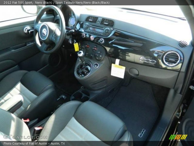 Nero (Black) / Sport Tessuto Nero/Nero (Black/Black) 2012 Fiat 500 Sport
