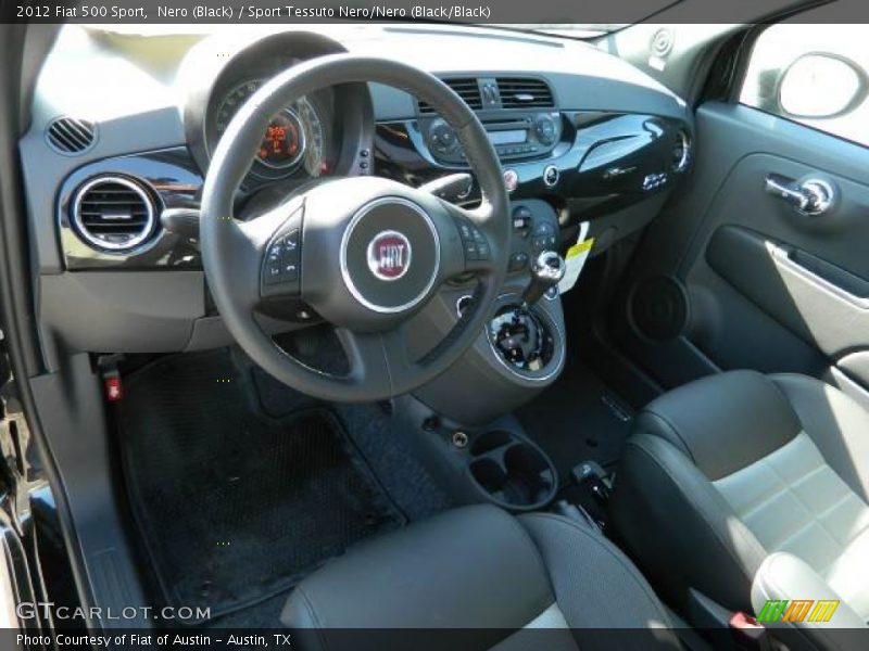 Nero (Black) / Sport Tessuto Nero/Nero (Black/Black) 2012 Fiat 500 Sport