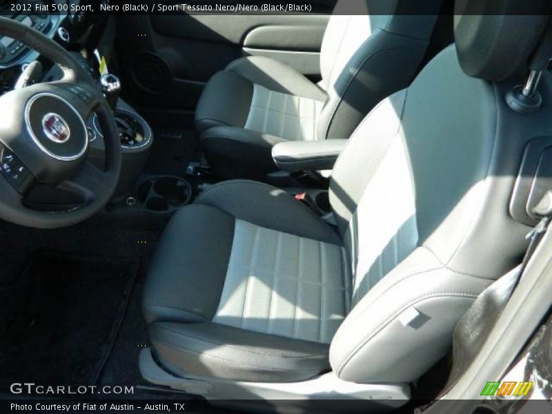 Nero (Black) / Sport Tessuto Nero/Nero (Black/Black) 2012 Fiat 500 Sport