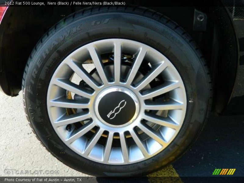Nero (Black) / Pelle Nera/Nera (Black/Black) 2012 Fiat 500 Lounge