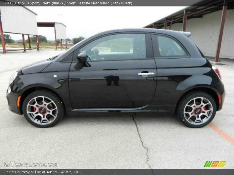 Nero (Black) / Sport Tessuto Nero/Nero (Black/Black) 2012 Fiat 500 Sport