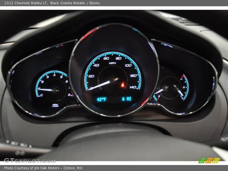 Black Granite Metallic / Ebony 2012 Chevrolet Malibu LT