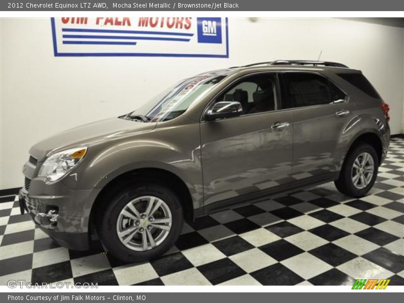 Mocha Steel Metallic / Brownstone/Jet Black 2012 Chevrolet Equinox LTZ AWD