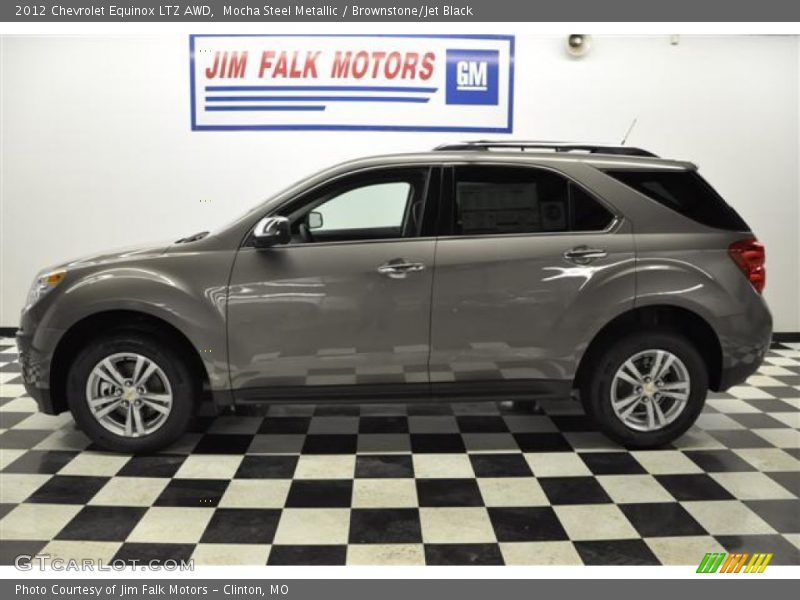 Mocha Steel Metallic / Brownstone/Jet Black 2012 Chevrolet Equinox LTZ AWD