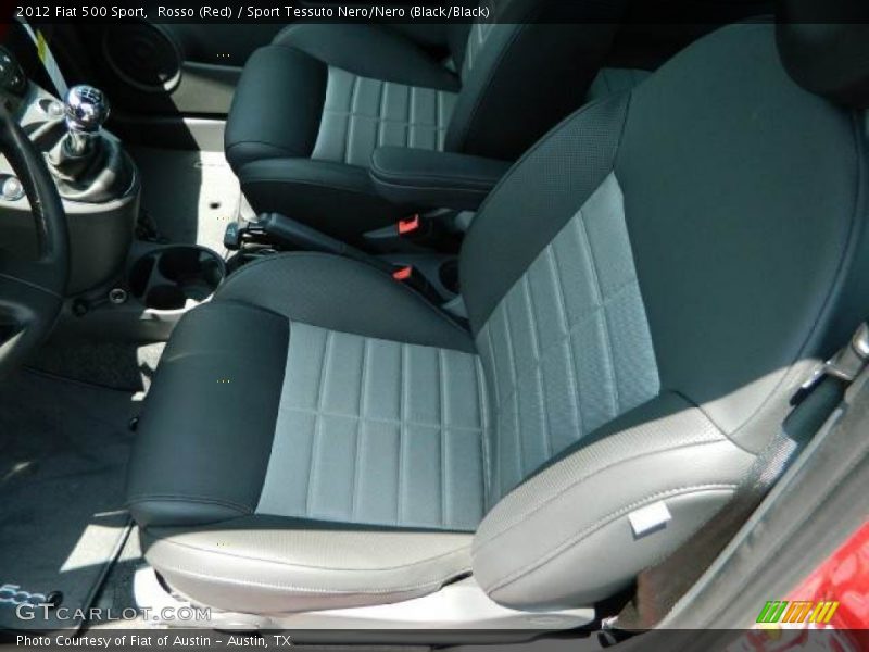 Rosso (Red) / Sport Tessuto Nero/Nero (Black/Black) 2012 Fiat 500 Sport