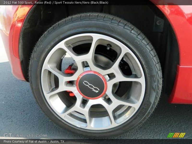 Rosso (Red) / Sport Tessuto Nero/Nero (Black/Black) 2012 Fiat 500 Sport