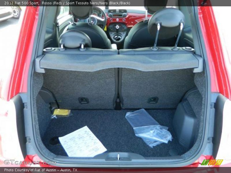 Rosso (Red) / Sport Tessuto Nero/Nero (Black/Black) 2012 Fiat 500 Sport