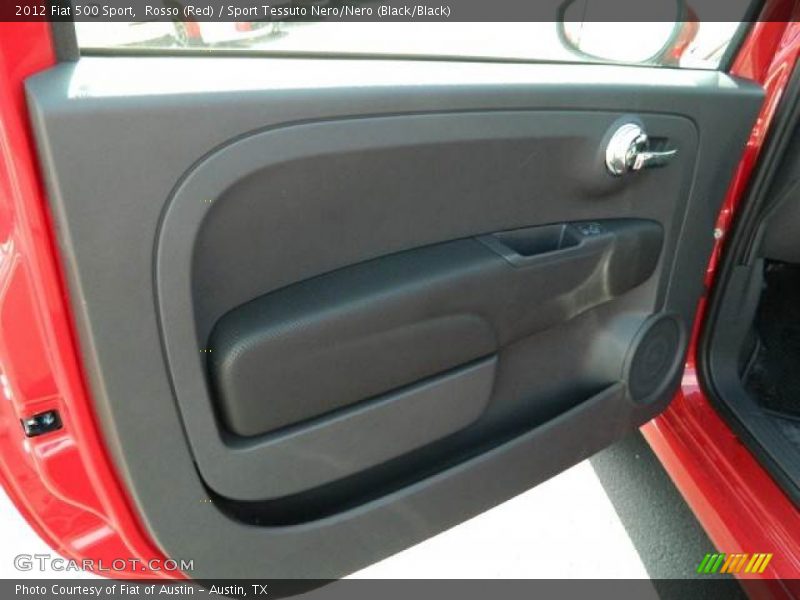 Rosso (Red) / Sport Tessuto Nero/Nero (Black/Black) 2012 Fiat 500 Sport