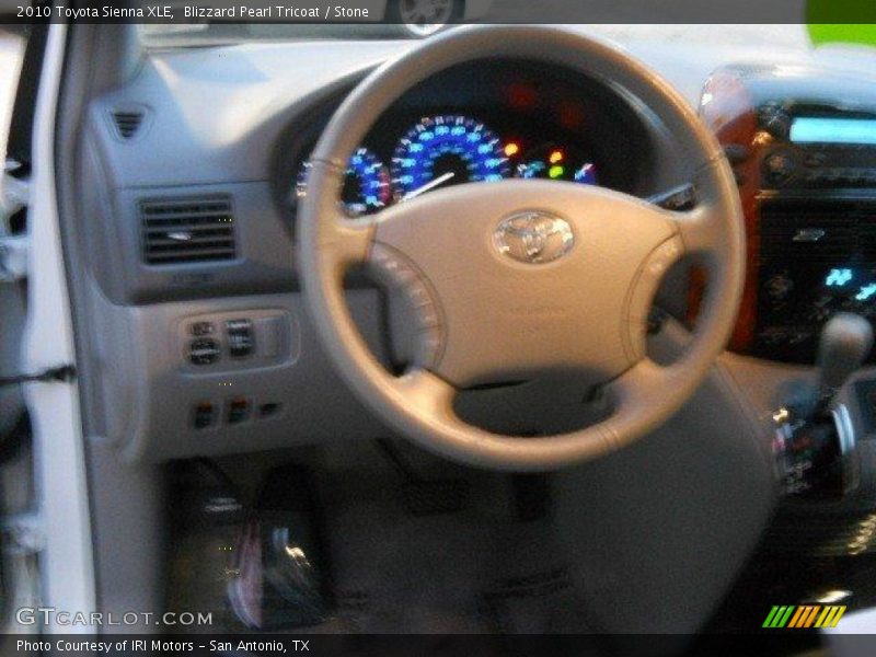 Blizzard Pearl Tricoat / Stone 2010 Toyota Sienna XLE