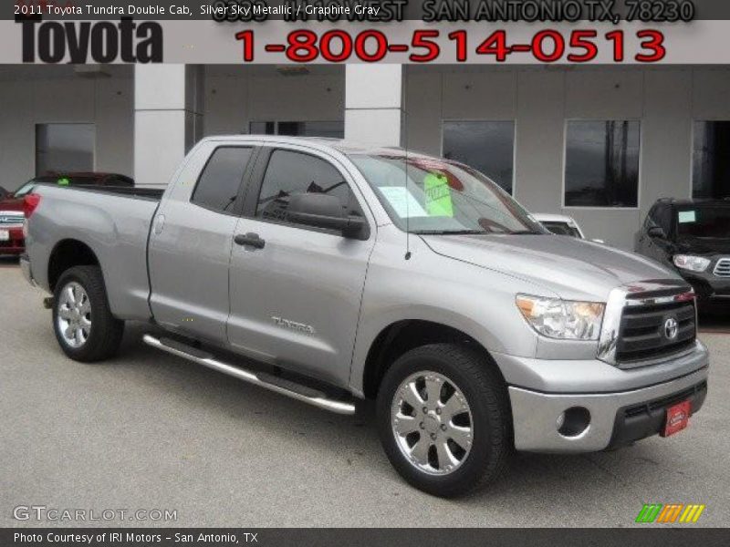 Silver Sky Metallic / Graphite Gray 2011 Toyota Tundra Double Cab