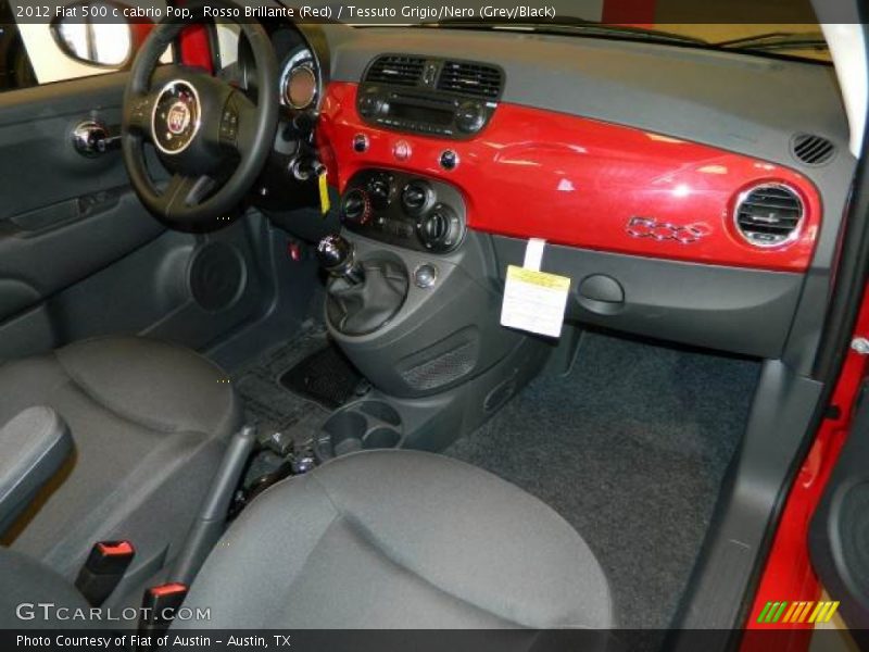 Dashboard of 2012 500 c cabrio Pop