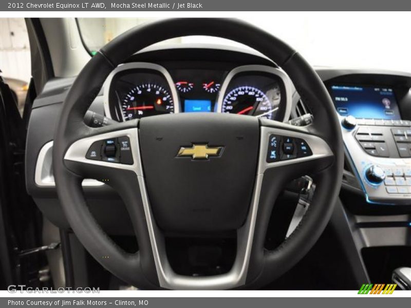 Mocha Steel Metallic / Jet Black 2012 Chevrolet Equinox LT AWD