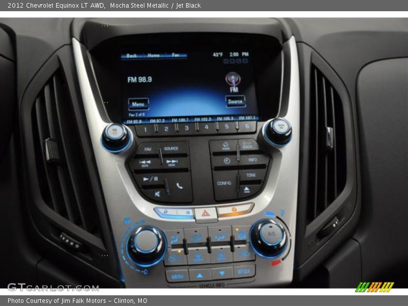 Mocha Steel Metallic / Jet Black 2012 Chevrolet Equinox LT AWD