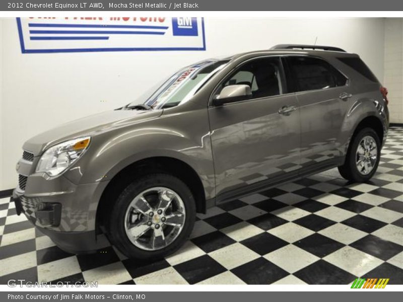 Mocha Steel Metallic / Jet Black 2012 Chevrolet Equinox LT AWD
