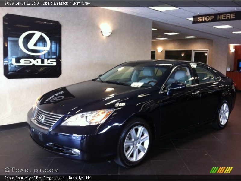 Obsidian Black / Light Gray 2009 Lexus ES 350
