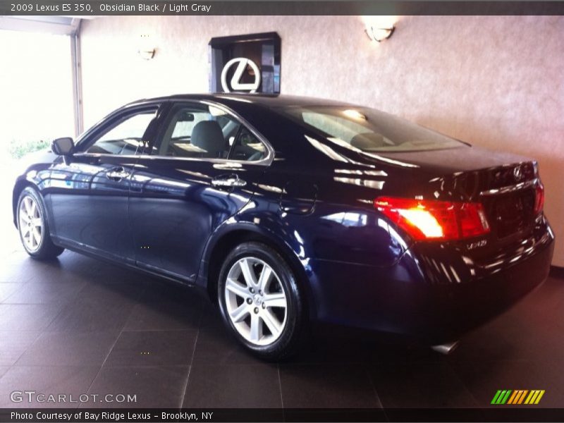Obsidian Black / Light Gray 2009 Lexus ES 350