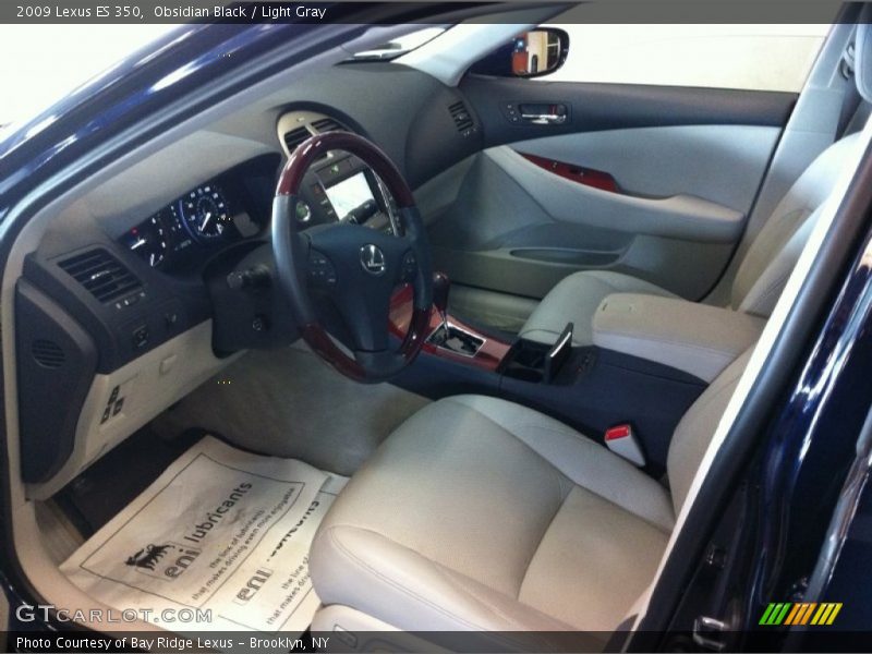 Obsidian Black / Light Gray 2009 Lexus ES 350