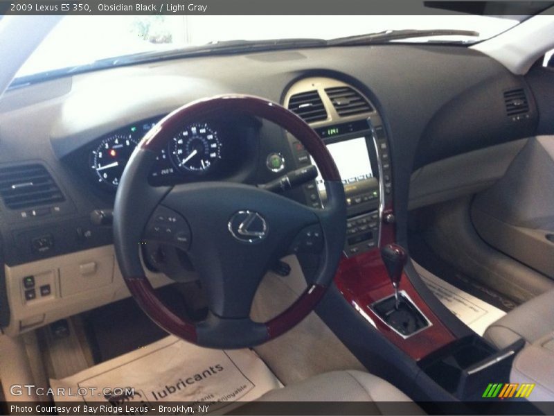 Obsidian Black / Light Gray 2009 Lexus ES 350