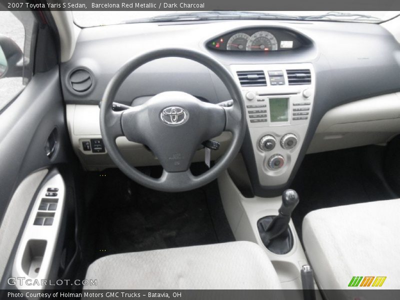 Barcelona Red Metallic / Dark Charcoal 2007 Toyota Yaris S Sedan