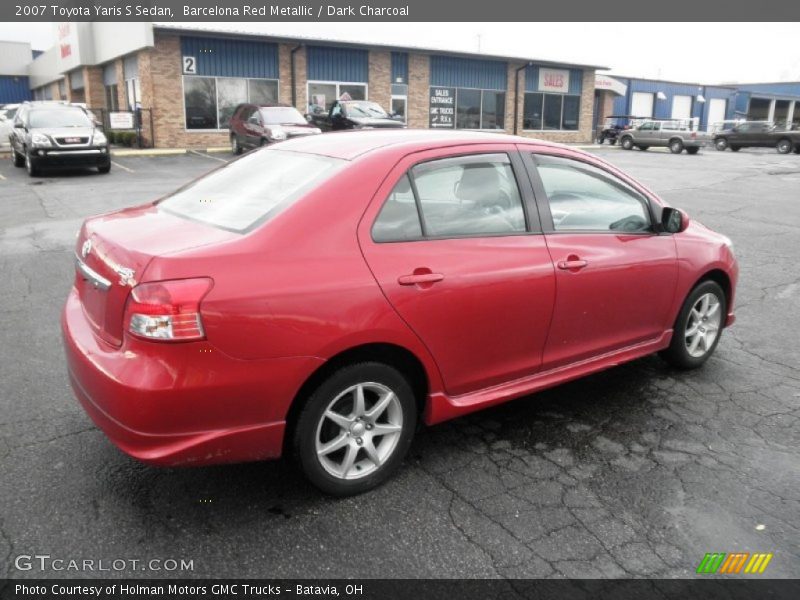 Barcelona Red Metallic / Dark Charcoal 2007 Toyota Yaris S Sedan