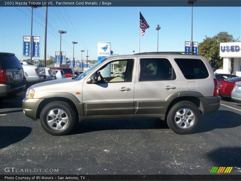Parchment Gold Metallic / Beige 2001 Mazda Tribute LX V6