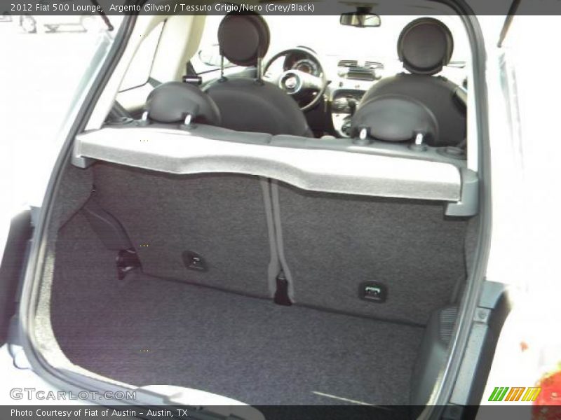 Argento (Silver) / Tessuto Grigio/Nero (Grey/Black) 2012 Fiat 500 Lounge
