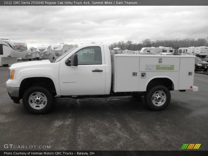 Summit White / Dark Titanium 2012 GMC Sierra 2500HD Regular Cab Utility Truck 4x4