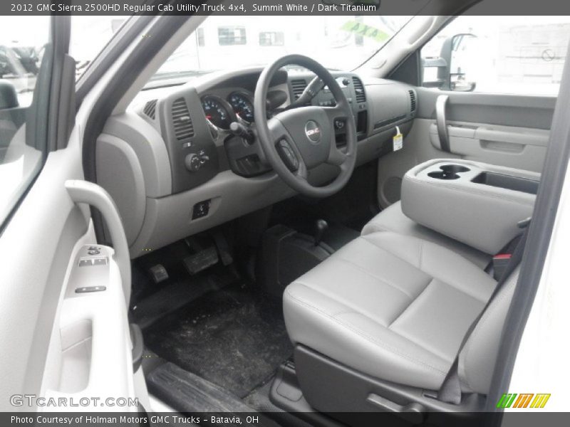 Summit White / Dark Titanium 2012 GMC Sierra 2500HD Regular Cab Utility Truck 4x4