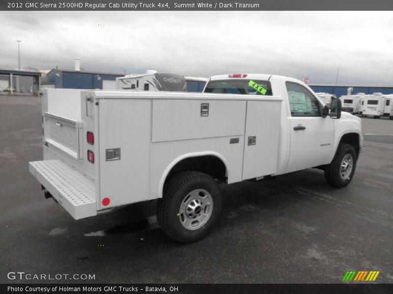 Summit White / Dark Titanium 2012 GMC Sierra 2500HD Regular Cab Utility Truck 4x4