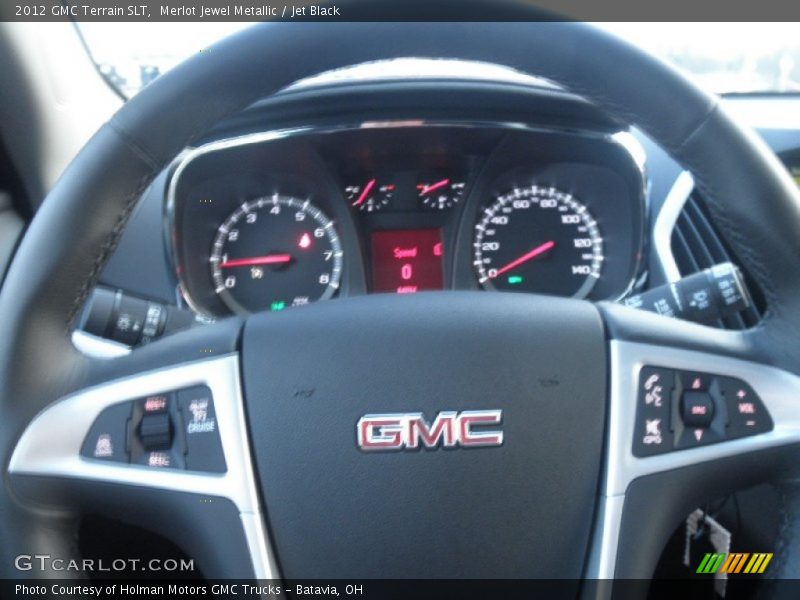 Merlot Jewel Metallic / Jet Black 2012 GMC Terrain SLT