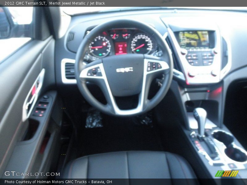 Merlot Jewel Metallic / Jet Black 2012 GMC Terrain SLT