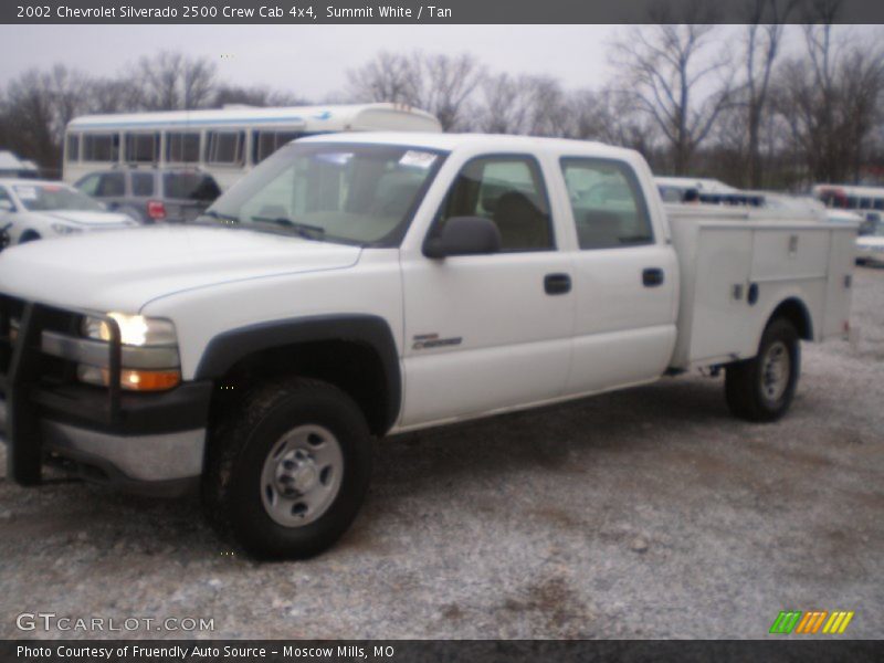 Summit White / Tan 2002 Chevrolet Silverado 2500 Crew Cab 4x4