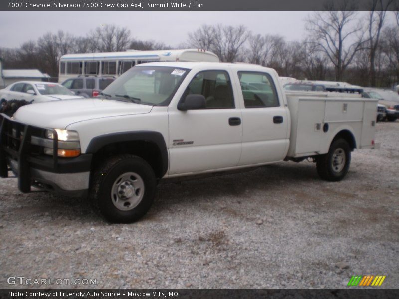 Summit White / Tan 2002 Chevrolet Silverado 2500 Crew Cab 4x4