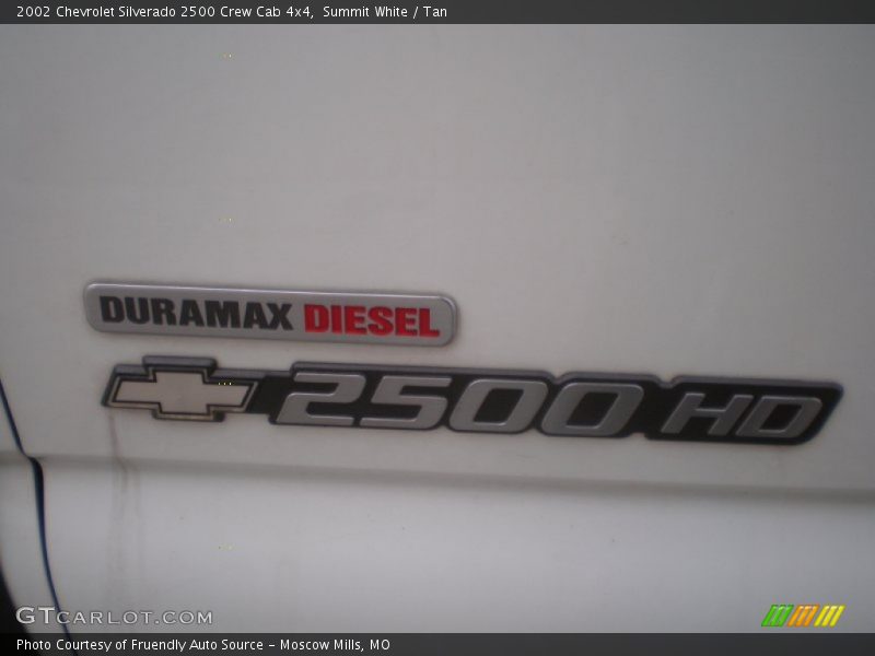 Summit White / Tan 2002 Chevrolet Silverado 2500 Crew Cab 4x4
