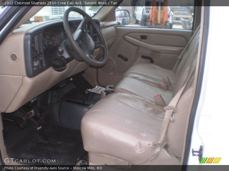 Summit White / Tan 2002 Chevrolet Silverado 2500 Crew Cab 4x4