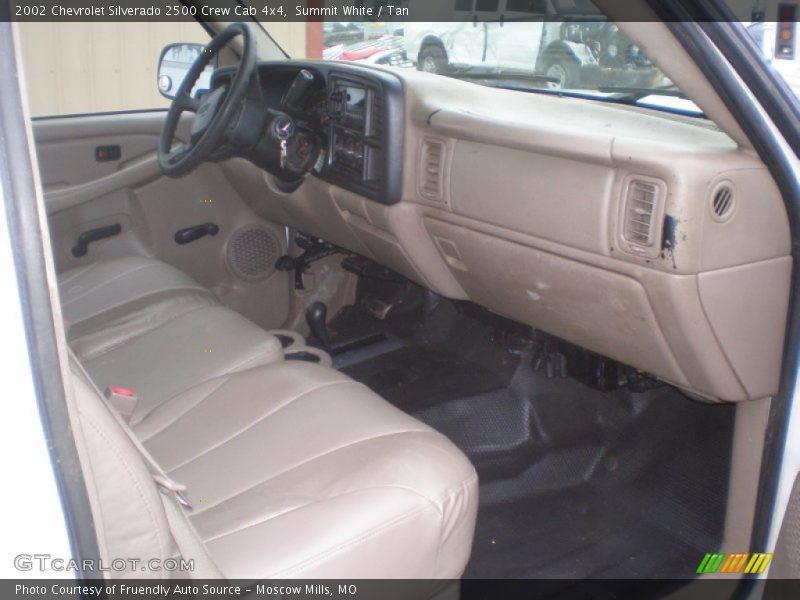 Summit White / Tan 2002 Chevrolet Silverado 2500 Crew Cab 4x4