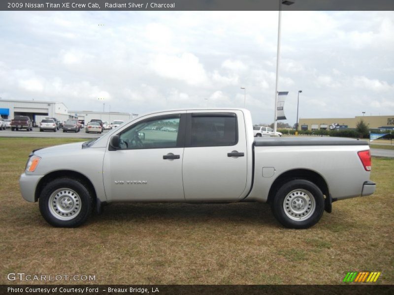 Radiant Silver / Charcoal 2009 Nissan Titan XE Crew Cab