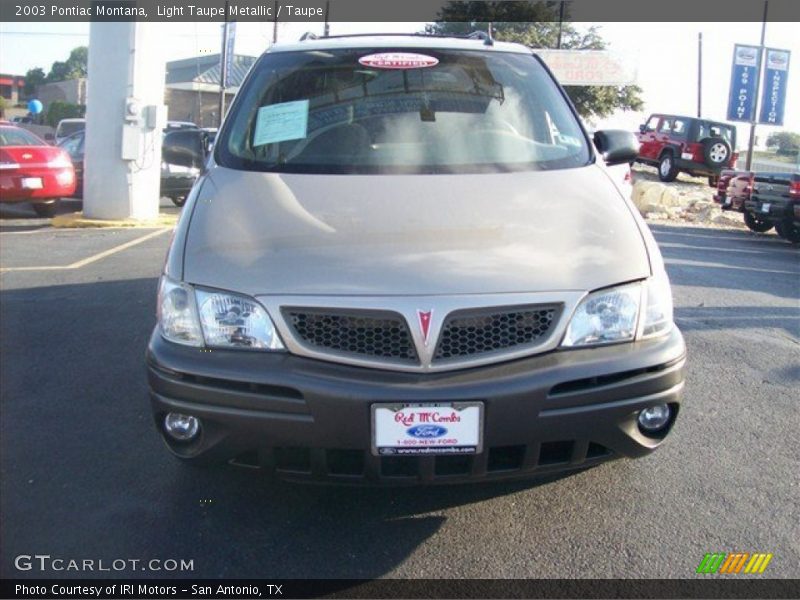 Light Taupe Metallic / Taupe 2003 Pontiac Montana