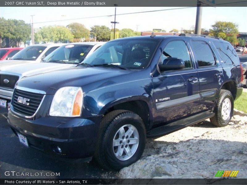 Deep Blue Metallic / Ebony Black 2007 GMC Yukon SLT