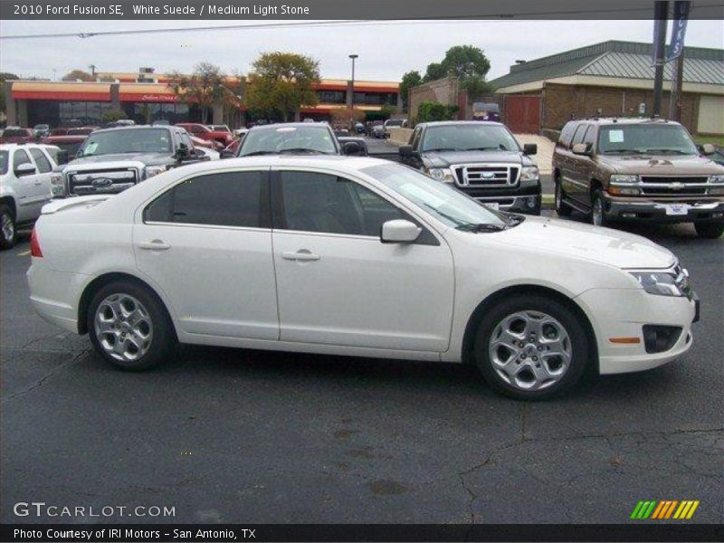 White Suede / Medium Light Stone 2010 Ford Fusion SE