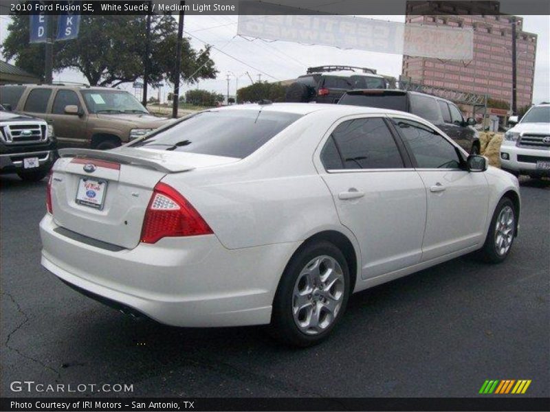 White Suede / Medium Light Stone 2010 Ford Fusion SE