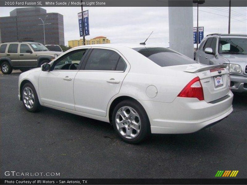 White Suede / Medium Light Stone 2010 Ford Fusion SE