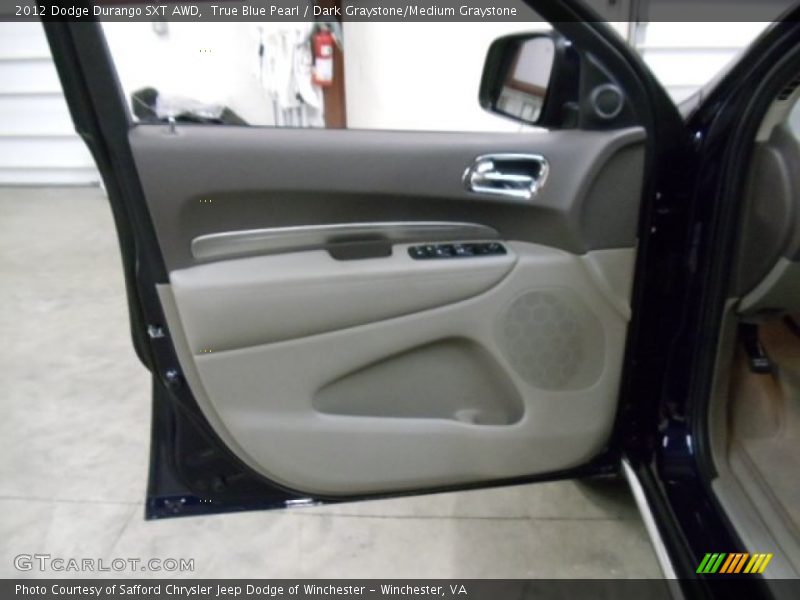 True Blue Pearl / Dark Graystone/Medium Graystone 2012 Dodge Durango SXT AWD